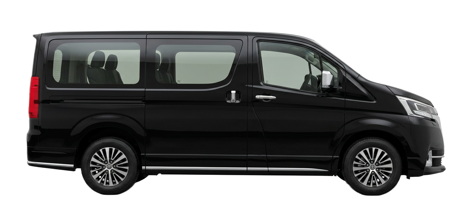 Toyota Hiace (Black, Leather)